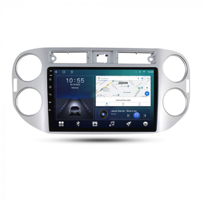 Navigatie dedicata cu Android VW Tiguan I 2007 - 2012, 2GB RAM, Radio GPS Dual