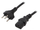 Cablu Alimentare Negru 2.5m 3x1mm2 IEC C13 to SEV-1011