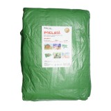 Prelata impermeabila verde cu ochiuri de prindere 6x12 m, 120 g/mp