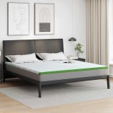 vidaXL Păturile pentru saltea Alb și Verde 180 x 200 cm