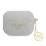 Husa Airpods Guess Silicone Charm Heart pentru Airpods Pro GUAPLSC4EG Grey