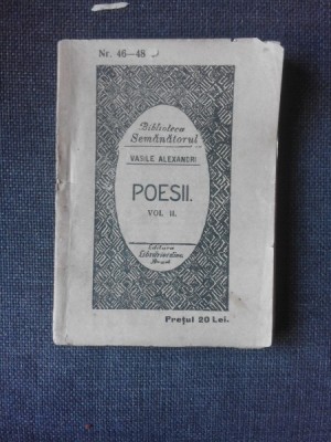 POESII - VASILE ALEXANDRI VOL.II foto