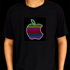 Tricou luminos cu egalizator Apple foto