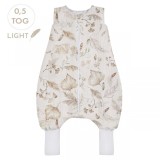 Sac de dormit cu picioare, bumbac muselina 0.5 Tog, Boho, S 86 92 98, 12-36 luni