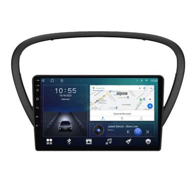 Navigatie dedicata cu Android Peugeot 607 2004 - 2011, 2GB RAM, Radio GPS Dual foto
