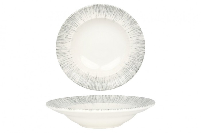 Bonna Farfurie cu paste - Iris - Por&Aring;&pound;elan - 24 cm (400cc) - set de 2