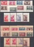 ROMANIA 1945 LP 178 APARAREA PATRIOTICA VICTORIA COMPLETA HARTIE ALBA SI HARTIE GRI SERII COLT DE COALA STARE MNH