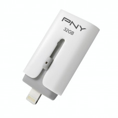 PNY Flash Duo-Link pentru iPhone si iPad, 32GB, USB 2.0 foto