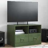 Comoda TV, verde masliniu, 67x39x44 cm, otel GartenMobel Dekor, vidaXL