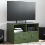 Gossi comoda tv, verde masliniu, 67x39x44 cm, otel