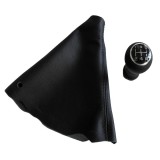 Nuca schimbator viteze, 5 viteze cu manson MARTI-NIK 15 compatibil cu PEUGEOT 206 1998-2014, piele naturala,