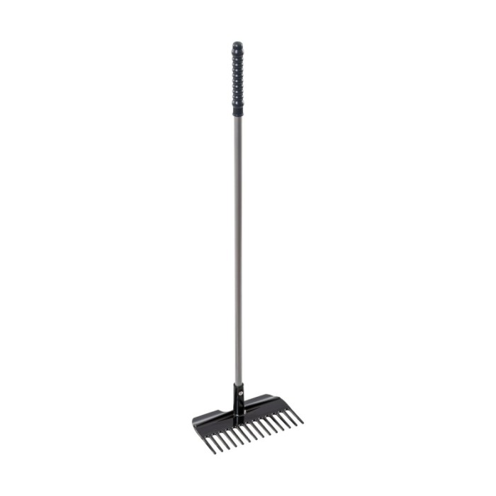 Greblă pentru curățare bălegar, Mistboy, negru, 75&nbsp;cm