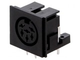 Soclu DIN 6 Pin 240&deg; PCB, Lumberg
