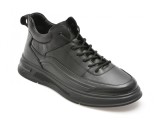 Ghete GRYXX negre, 9086, din piele naturala