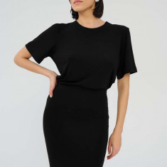 Saint Body bluza femei, culoarea negru, neted