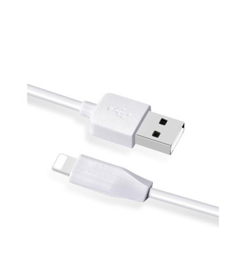 Lightning la USB 2.0 2.1A Cablu de date Hoco Premium pentru Apple iPhone-Lungime 1 Metru-Culoare Alb foto