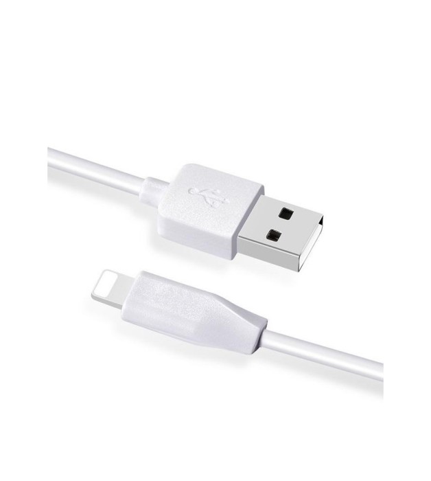 Lightning la USB 2.0 2.1A Cablu de date Hoco Premium pentru Apple iPhone-Lungime 1 Metru-Culoare Alb