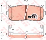 Set placute frana,frana disc KIA CARENS II (FJ) (2002 - 2006) TRW GDB3203