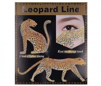 Sabloane eyeliner, Makeup, Leopard Line foto