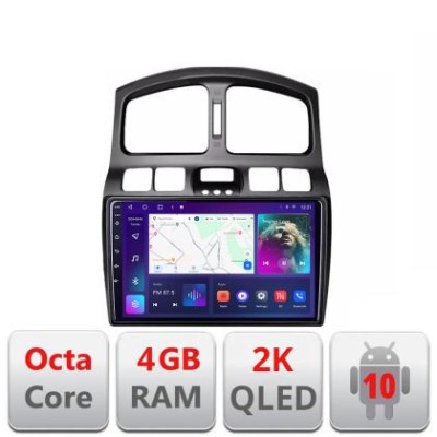 Navigatie HHyundai Santa Fe 2000-2006 Android Octa Core Ecran 2K QLED GPS 4G 4+32GB 360 KIT-santafe-old+EDT-E409-2K CarStore Technology foto