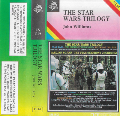 Casetă audio John Williams &amp;lrm;&amp;ndash; The Star Wars Trilogy foto