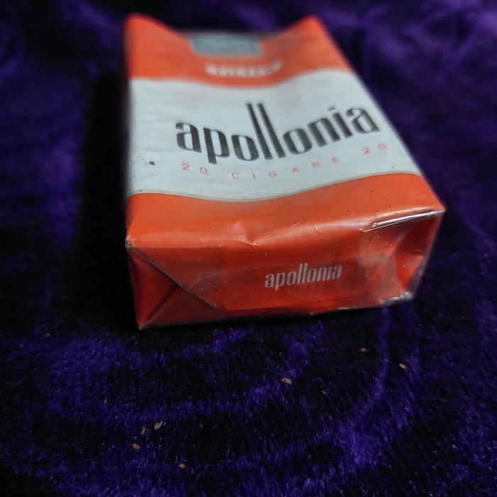 ambalaj vechi reclama,pachet de tigari vechi gol,,APOLLONIA -cigare Albania