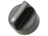 Buton rotativ negru &Oslash;18mm
