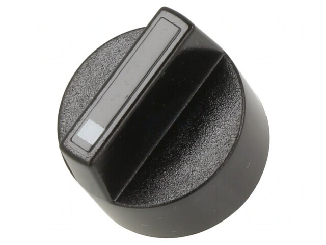 Buton rotativ negru &Oslash;18mm
