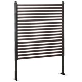 Outsunny Panou gard de grădină paravan metalic exterior cu picioare sau țăruși de &icirc;nfigere, modular, 93L x 22l x 124H cm | Aosom Romania