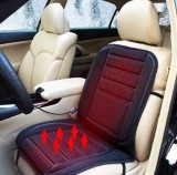 Husa Scaun Auto cu Incalzire 12V ALM, Negru, Confort Termic - Incalzire Rapida pentru Scaune Auto