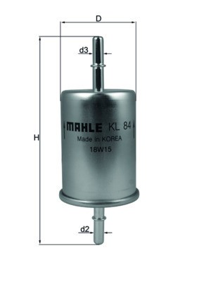 MAHLE KL 84 filtru combustibil foto