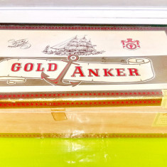 E595-Caseta TRABUCURI veche Gold Anker-ANCORA DE AUR KESSING7THIELE Germania.
