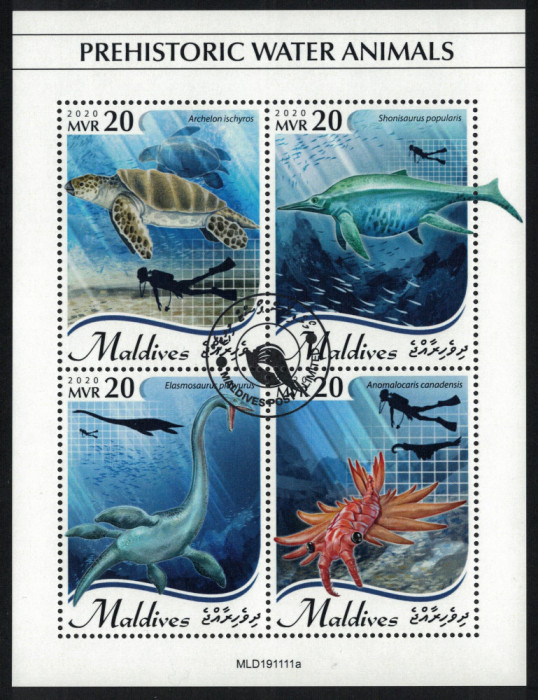 MALDIVE 2020 - Animale preistorice subacvatice/ colita noua