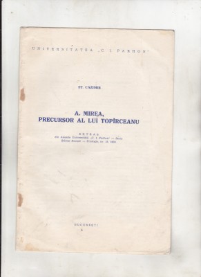 bnk rev St Cazimir - A Mirea , precursor al lui Topirceanu foto