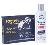Set Fiole regeneratoare cu placenta 6x15ml si sampon anticadere 200ml Valquer