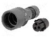 Conector circular, mama, 3 pini, BULGIN - PXP6010/03S/CR/0507