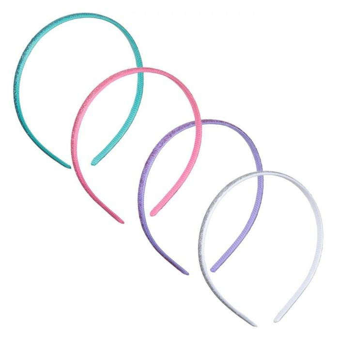 Set Coronițe de Păr, Multicolor, 4 Bucăți, Sclipici