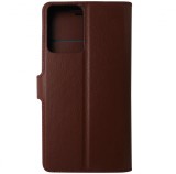Husa tip carte cu stand Techsuit, aspect piele maro, pentru Motorola Moto G04, G04s, G24, E14