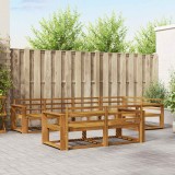 vidaXL Set de canapele de exterior 7 pcs natural Lemn Solid de Acacia 3367722