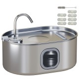 PawHut F&acirc;nt&acirc;nă Apă Inox Automată 7L | Aosom Romania