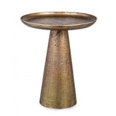 Masuta cafea metal auriu vintage Kulvir &Oslash; 39 cm x 46 h