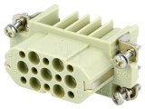 Conector HDC Inserturi Contact Mamă Han D 15 PIN 15 PE