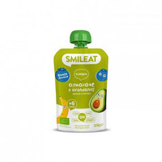 Piure Bio din avocado si afine, +6 luni, 100 g, Smileat