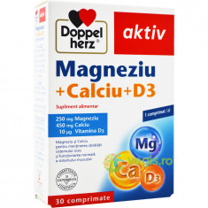 Magneziu + Calciu + Vitamina D3 Aktiv 30cpr