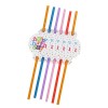 Set 6 paie, flippy, colectia happy birthday, 26 cm, din carton/plastic, multicolor