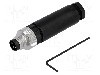 Conector M8, 3 pini, clasa etanseitate {{Clasa etan&amp;#351;eitate}}, LUMBERG AUTOMATION - 28044 RSMCK 3