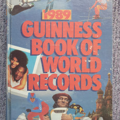 Guiness book of World Records 1989, 448 pag, cartonata, stare f buna