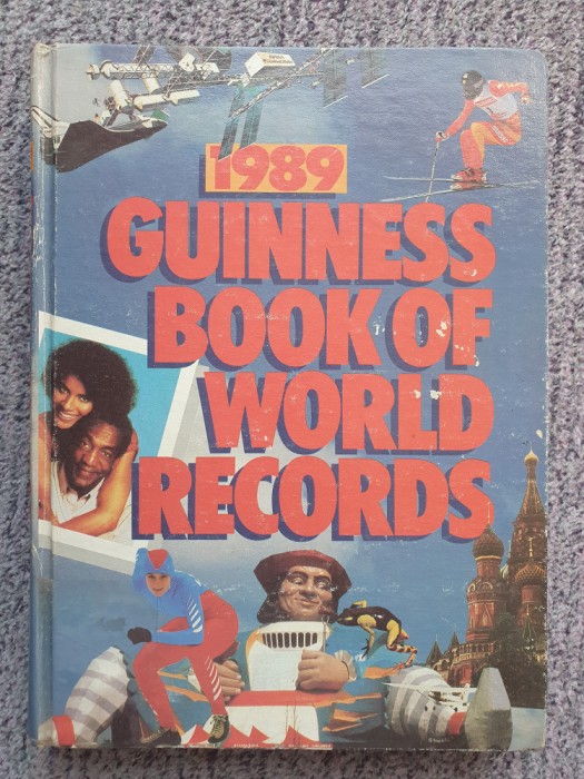 Guiness book of World Records 1989, 448 pag, cartonata, stare f buna