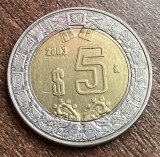 C50 - Moneda foarte veche - Mexic - 5 pesos - 2003