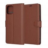 Husa pentru iPhone 12 Pro Max, Techsuit Leather Folio, Brown